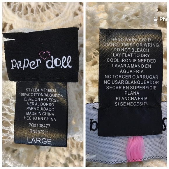 Boho Cream Crochet Tank Top Festival - Picture 14 of 14